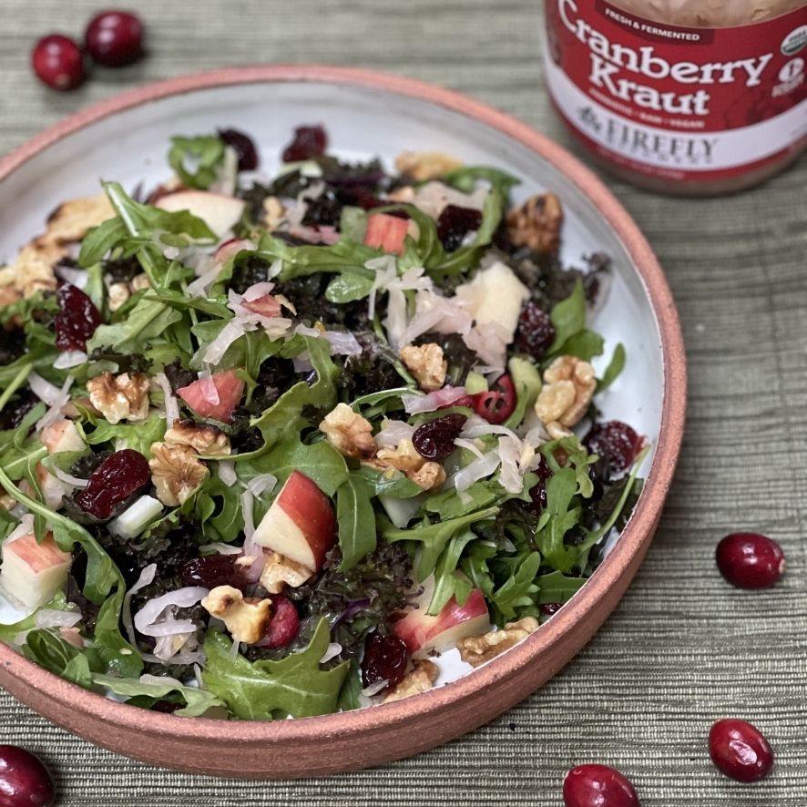 Cranberry Kraut Waldorf Salad